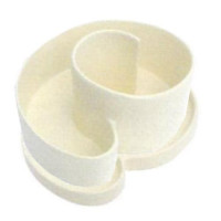 Kräuterspirale weiß glasiert 250x110x210 mm, Set