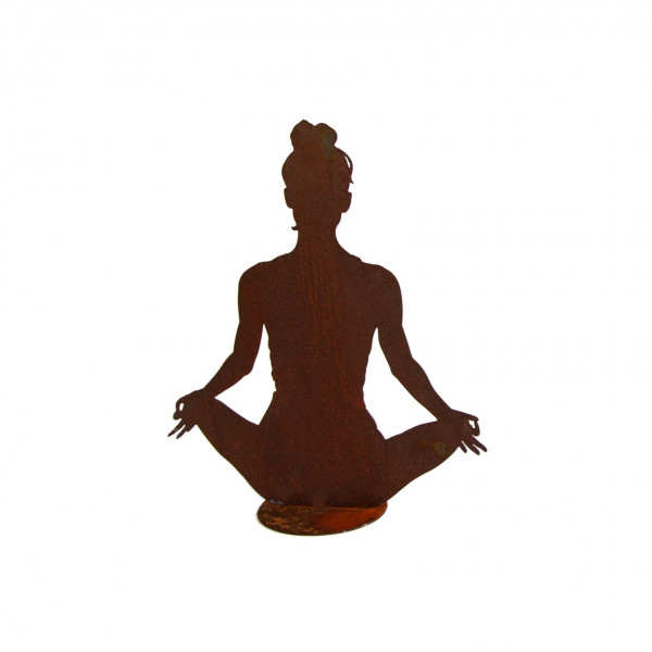 Edelrost dekoration Yoga-Figur Svenja klein Padmasana