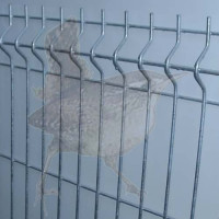 Sickenzaun Höhe 1730 mm verzinkt, Gittermatte 5+5 Sicke