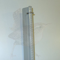 Zaunpfosten kpl. als Mittelpfosten, Zaunhöhe 1250 mm, grau
