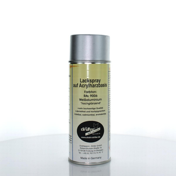 Farbspray 400 ml RAL 9006 weißaluminium