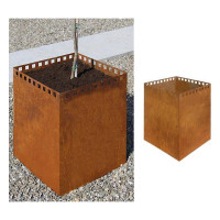 Topfverkleidung Corten-Stahl - 400 x 500 x 400 mm