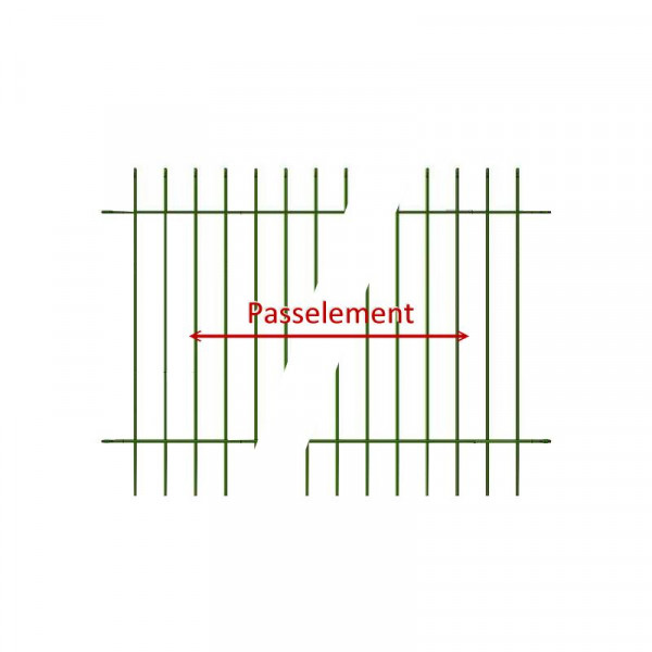 Steckzaun anneau 0800 mm Passstück 300 mm verzinkt