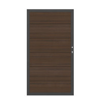 Tor WPC Platinum XL 0980 x 1800 mm 1flgl. braun DIN rechts