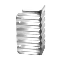 Gartenprofil 3000-AL 100 mm - 90° Aussenecke Aluminium