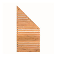 Holz-Design-Zaun Sichtschutz Rhombus Lärche 0900x1800/900 mm rechts