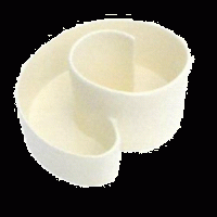 Kräuterspirale weiß glasiert 240x150x290 mm