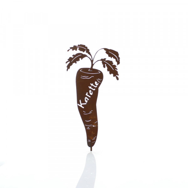 Beetschild für Gemüse Rost Dekoration Garten Karotte