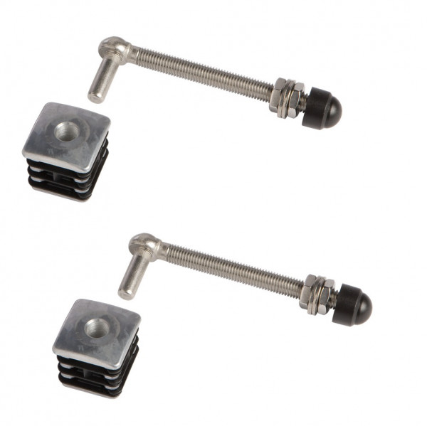 Torbänder-Set L, M12 x 150 mm mit Alu Kappe