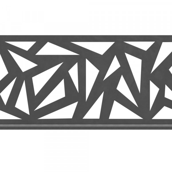 Sichtschutz WPC Aluminium Dekorprofil 30 cm anthrazit
