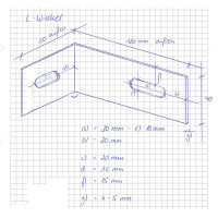 L-Winkel 120 x 50 mm anthrazit RESTPOSTEN