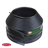 Rasenkante Kunststoff, Ring 6,1 Meter, Rand Ø 19 mm, schwarz