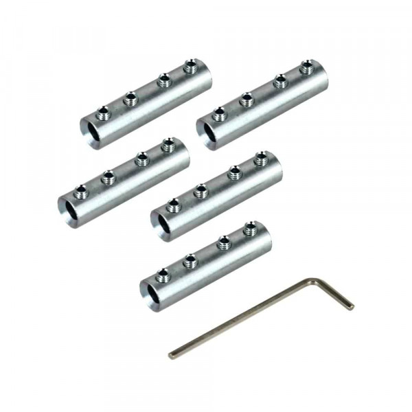 Staketenzaun Steckerbinder zum Schrauben - 5er Set