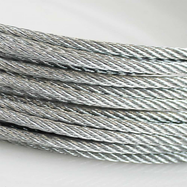 Stahlseil als Rankhilfe 5,0 mm in verzinkt