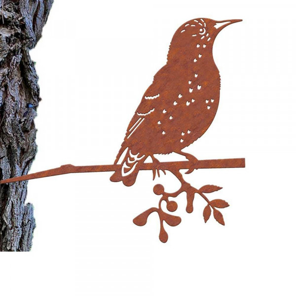 Baumdekoration Star Rost Corten