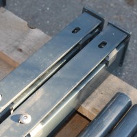 Pfosten 1830 mm - HS anthrazit - SET - beschädigt