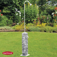 Gartendusche Gabione inkl. Wasseranschluss