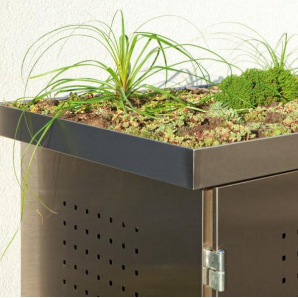 Pflanzschale Edelstahl Mülltonnen Box System Binto