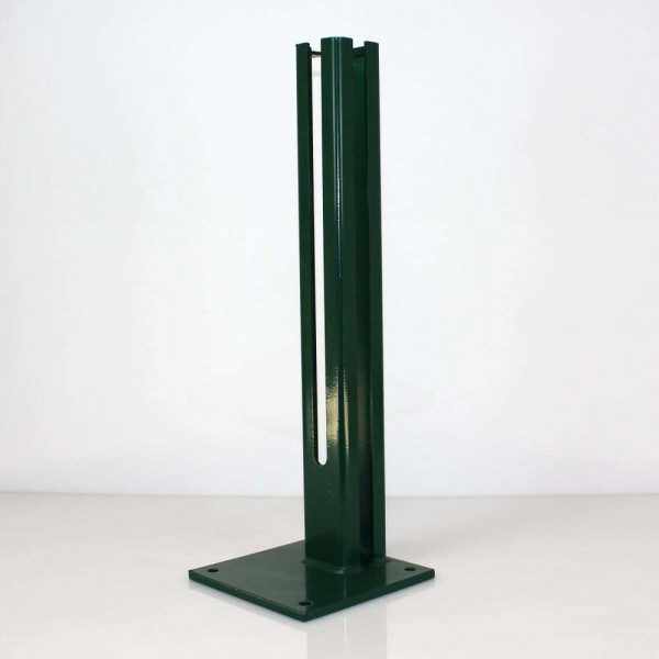 Tor mit Standfuß 80x80 mm verzinkt und grün komplett
