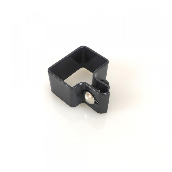 Anfangschelle Pfosten 6x4 cm Anthrazitgrau mit Schrauben
