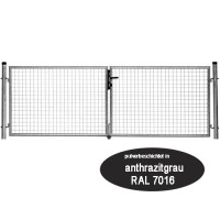 Gartentor 3000 x 2000 mm Topcolor S anthrazit - 2-flgl