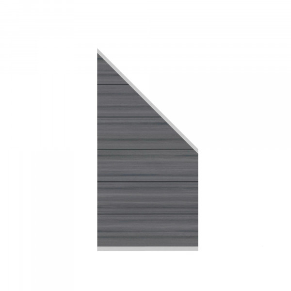 Sichtschutz WPC Platinum XL 178 x 183/93 cm grau XL