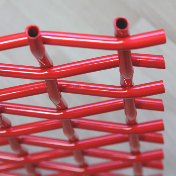 alu-zaun zum selberbauen Wellengitter Design