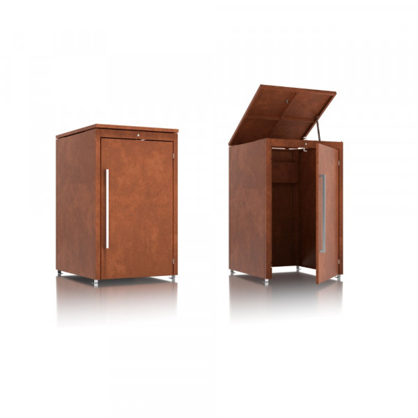 Mülltonnenbox 240 Liter Corten