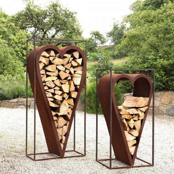 Rost Holzlager Herz Cuore 2000 x 950 mm