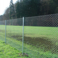 Geflecht, verzinkt incl. Zubehör, Rundpfosten