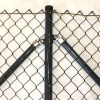Maschendraht anthrazit kpl. Rundpfosten