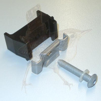 Mattenhalter schwarz 50 mm komplett