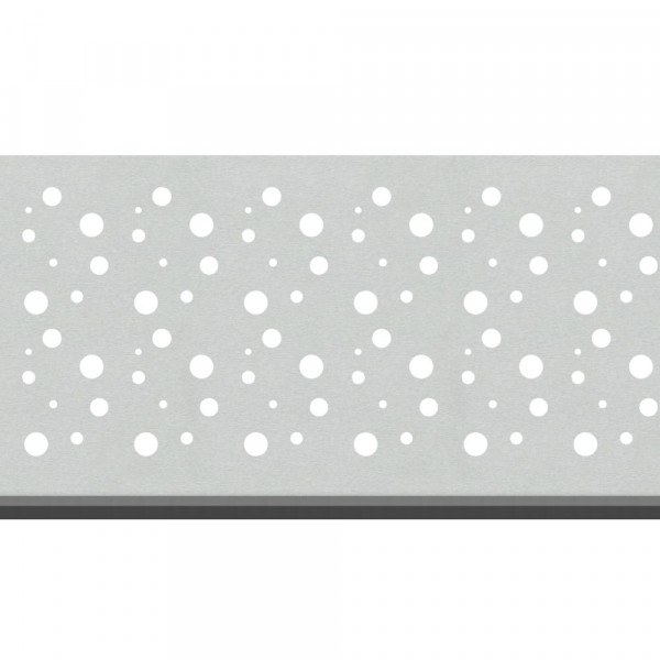 Sichtschutz WPC / ALU Dekorprofil 300 mm Bubble
