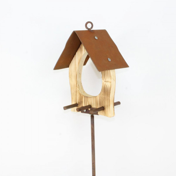Vogelhaus für Garten auf Stab