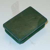 Abdeckkappe 080 x 060 mm grün Kunststoff