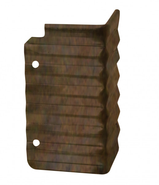 Gartenprofil 3000-CT 100 mm - 90° Aussenecke Corten-Stahl