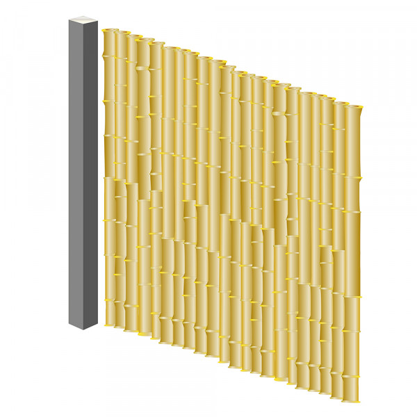 Bamboo Line Sichtschutz Bambus Anfang- Endpfosten 1800 mm