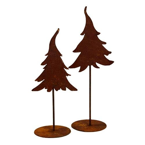 Tannenbaum Deko Rost Corten Tisch 44 cm Saremo Wibbly Wobbly