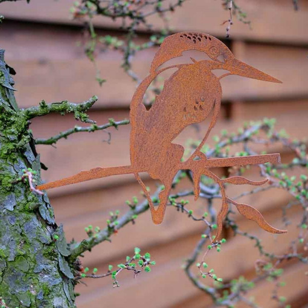 Baumdekoration Eisvogel Rost Corten