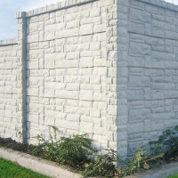 Betonzaun Mediterran - Pfosten 1850 mm Rockstone grau