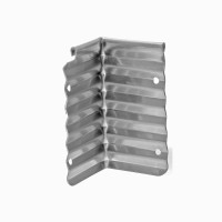 Gartenprofil 3000-AL 100 mm - 90° Innenecke Aluminium