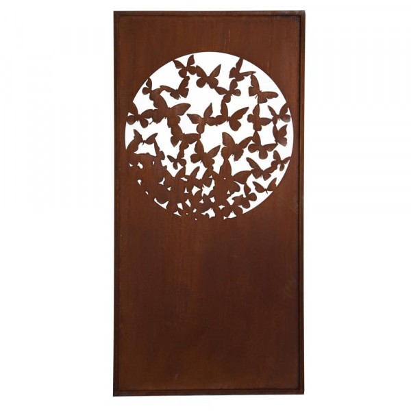 Sichtschutz Butterfly Paravent Edelrost Metallkunst