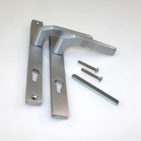 Drückerganitur Tor Aluminium mit Langschild