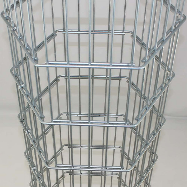 Gabionensäule eckig 60 cm 6-eck Ø 500 mm verzinkt