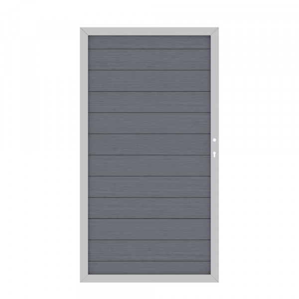 Sichtschutz Toranlage WPC Platinum 3600 x 1800 mm 2flgl. Wunschmaß