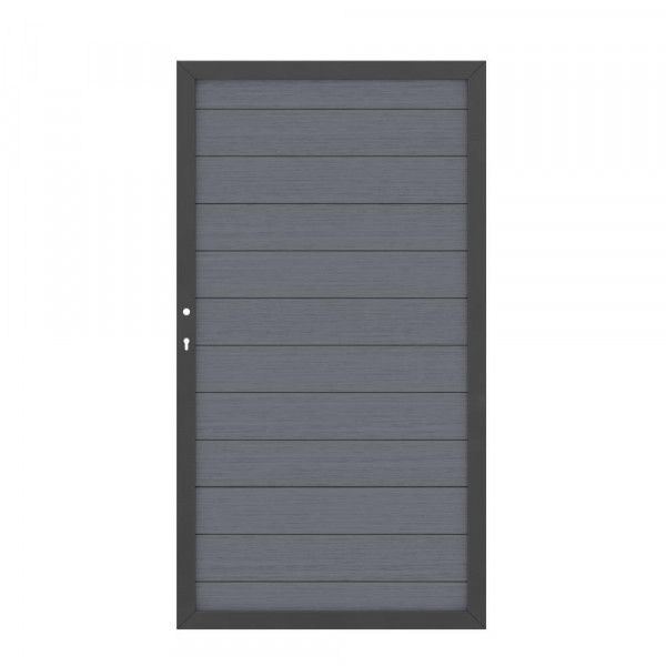 Tor 1,0x1,8 m Sichtschutz WPC Aluminium