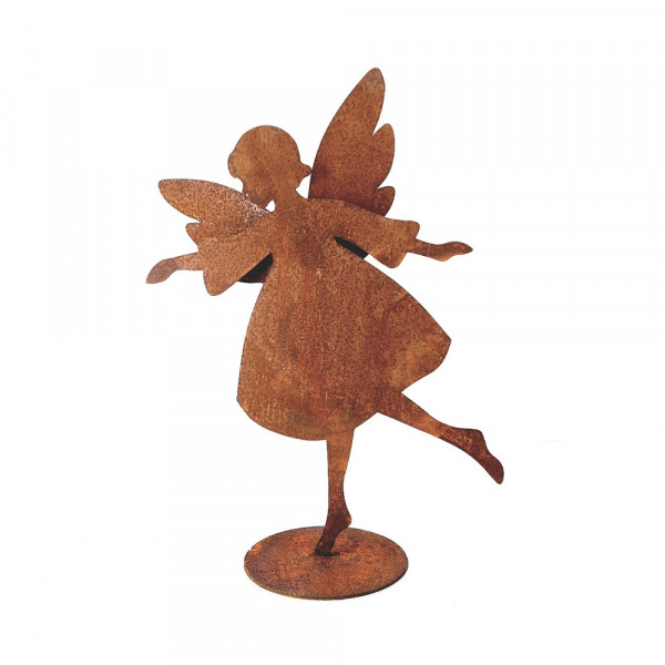 Rost Gartendeko Metall Corten Engel Marie zum Stellen