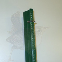 Zaunpfosten kpl. als Mittelpfosten, Zaunhöhe 1500 mm, grün