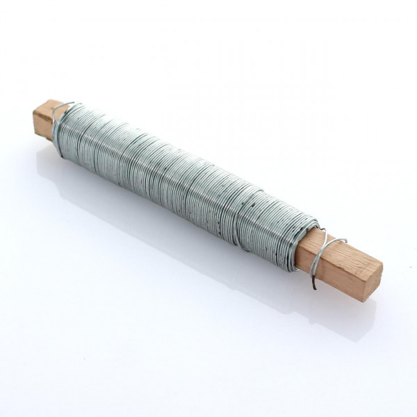 Draht Ø 0,65 mm verzinkt, auf Holzrolle