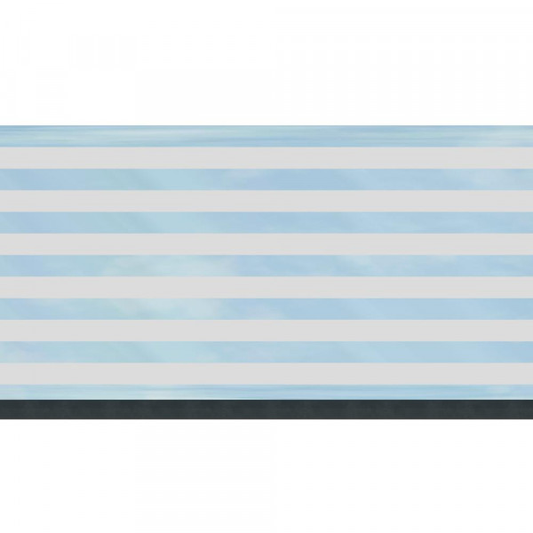 Sichtschutz WPC Aluminium Dekorprofil 30 cm Glas